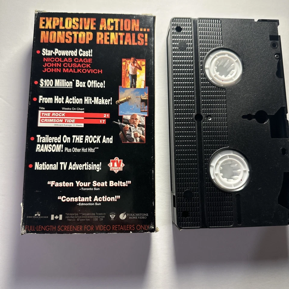 Con Air (VHS 1997) Full Length Screener Promotional Copy Demo Tape RARE HTF OOP  - Image 2 of 4