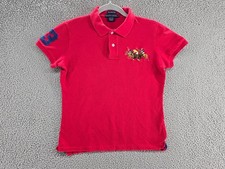 Ralph Lauren Polo Shirt The Skinny Polo Boys L Red Blue 3 Graphic