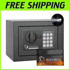 Hidden Cash Safe with Dual Access Keypad & Keys - Fireproof Security Solution