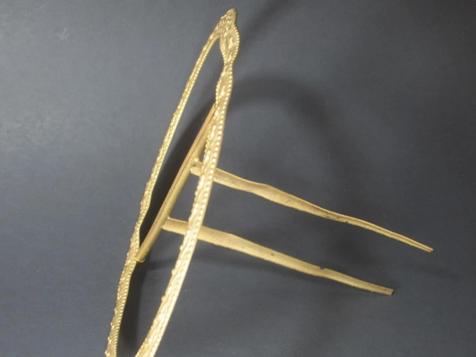 *Hebilla de cinturón grande para damas/mujeres eduardiano dorado ovalado antiguo Foto 3 de 4