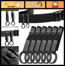 6 Pack Tactical Duty Belt Key Holder - Stainless Steel Quick Release Keyring 2.2