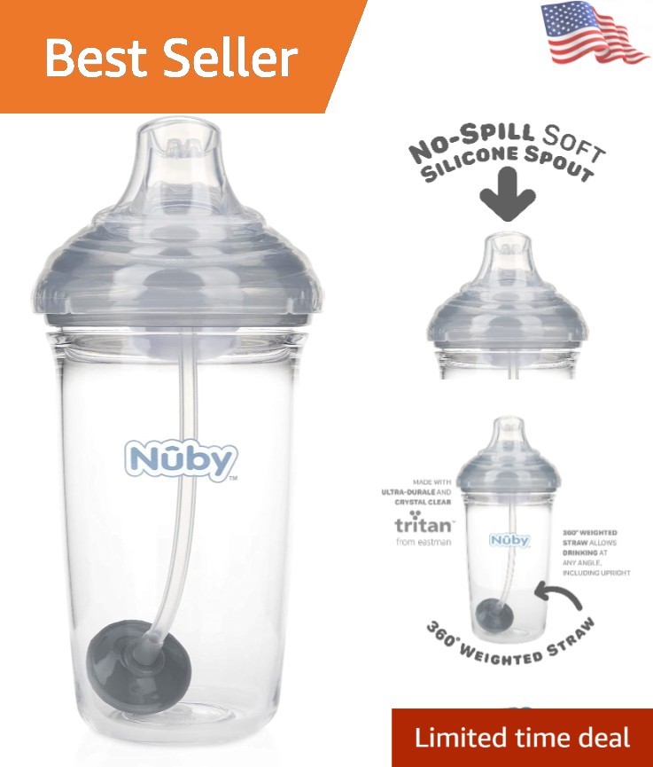 Tritan No-Spill Trainer Cup with 360 Weighted Straw - Perfec