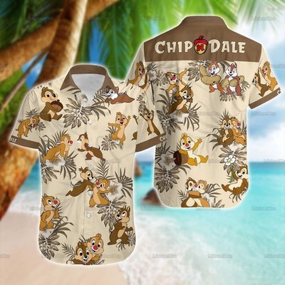 Chip And Dale Shirt, Chip 'n Dale Hawaiian Shirt, Beach Hawaiian Shirt, Friends 