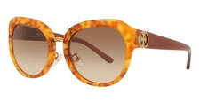 L K NWT  CASE Tory Burch Sunglasses Amber Tort TY 7124 172513 NEW Gift