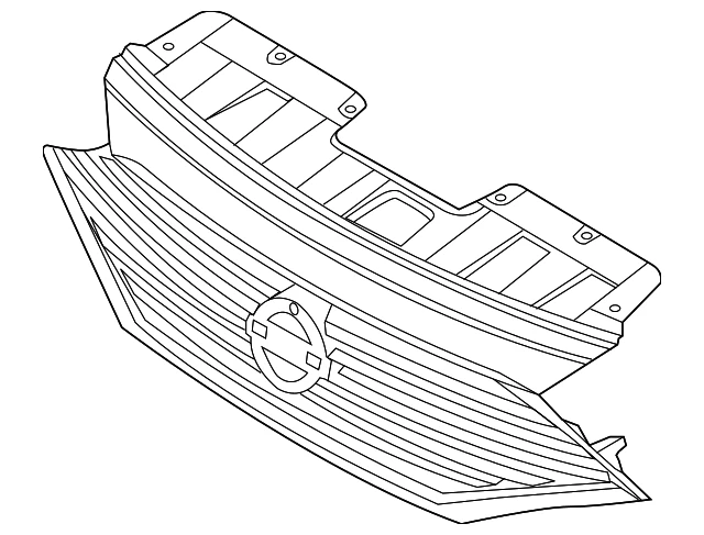 Conjunto de parrilla delantera original Nissan Quest NUEVO OEM Foto 2 de 2