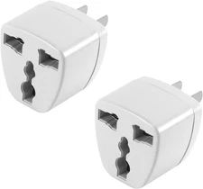 Cellet USA, Canada, Mexico, Japan Travel Plug Power Adapter Round Pin White 