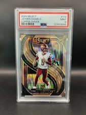 2024 PSA 9 Panini Select Premier Level Jayden Daniels RC Copper Shock Prizm /299