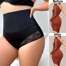 Lady High-Waist Shorts Underwear Tummy Control Body Shaper Butt Lifter Panties