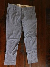 JCrew 98 Ludlow Slim-fit unstructured suit pant cotton-linen Blue 32/30 K5212