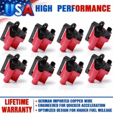 8Pack HIGH Performance Square Ignition Bobinas For GMC 12558693 4.8/5.3/6.0/8.1L