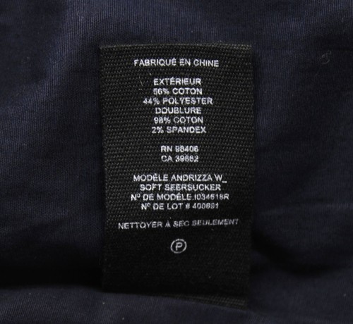 Theory Andrizza Twisted Back Navy Soft Stretch Seersucker Sheath Dress Sz 0 NEW - Picture 8 of 11