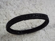 Black Rhinestone Stretchband Bracelet A76