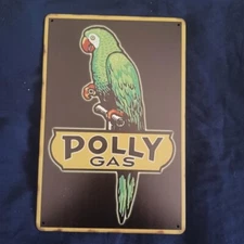 8"X12" Metal Sign Man Cave Wall Art Garage Bar Oil Gas Station Polly Gas