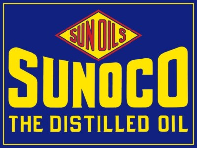 SUNOCO Sun Oil Co. The Distilled Oil NEW METAL SIGN: 12 x 16'' Ships Free