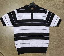 FB County Charlie Brown Shirt Polo Black White New