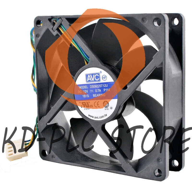 DS09225T12U 92mm 92x92x25mm DC12V 0.70A 4pin High speed axial flow cooling fan - Image 3 of 4
