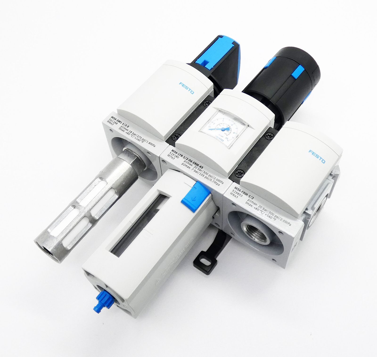 Festo 531030: MS6-EM1-1/2-S + MS6-LFR-1/2-D6-ERM-AS + MS6-FRM-1/2 -unused-