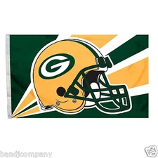 Green Bay Packers 3-by-5 Foot Helmet Flag Man Cave Sport Fan Must