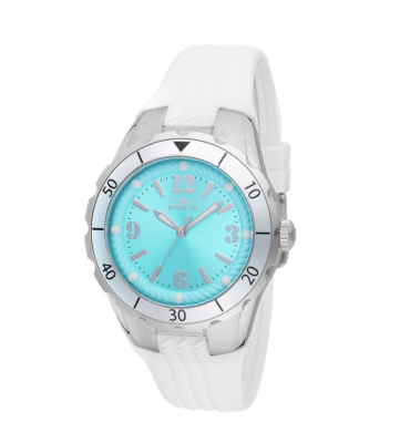 NEW! INVICTA Angel Sky Blue Dial Watch White Silicone Band  display picture 1