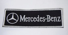 MERCEDES BENZ Iron-On Embroidered Automotive Car Patch 4.5" x 1.5" Strip