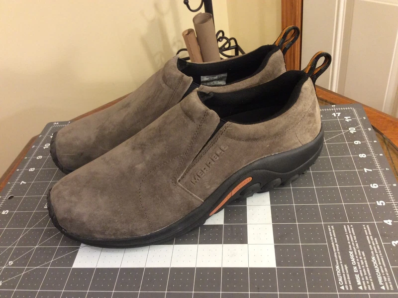 merrell hiking leather slip on shoes