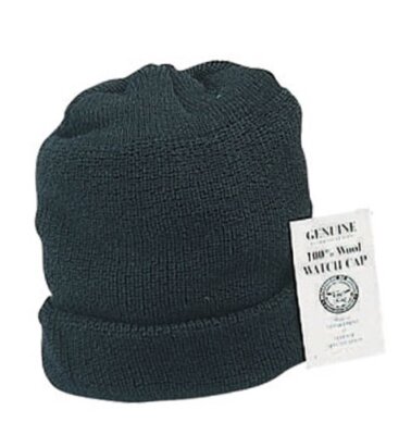 Rothco Genuine U.S.N Wool Watch Cap, Black 8492
