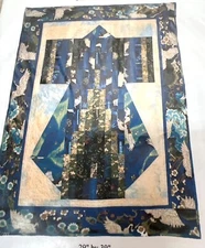 Vintage & Vogue Bargello Kimono Quilt Pattern By Castilleja Cotton 29"x39"