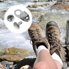 12pcs Shoe Buckle Shoe Lace Buckle Climbing Shoes Buckle Boot Eyelet Repair Kit