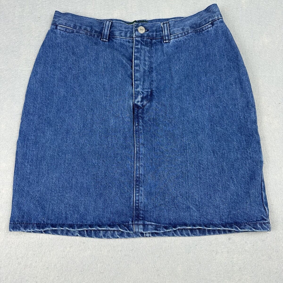 Vintage Ralph Lauren Country Denim Jean Skirt Size 12 Medium Vintage Ralph Lauren Country Denim Jean Skirt Size 12 Medium