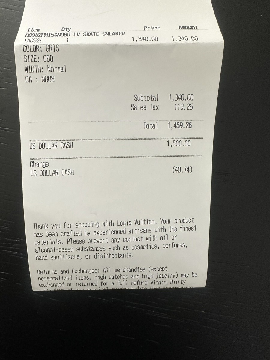 louis-vuitton skate sneakers Worn Once Comes With Receipt | eBay display picture 2