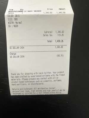 louis-vuitton skate sneakers Worn Once Comes With Receipt | eBay
