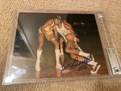Bill Russell 8x10 Signed Autograph Photo BAS Encapsulated BGS Beckett Wilt