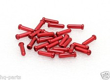 25 Bike Bicycle Shift Brake Cable Ends Tips Caps Crimps RED