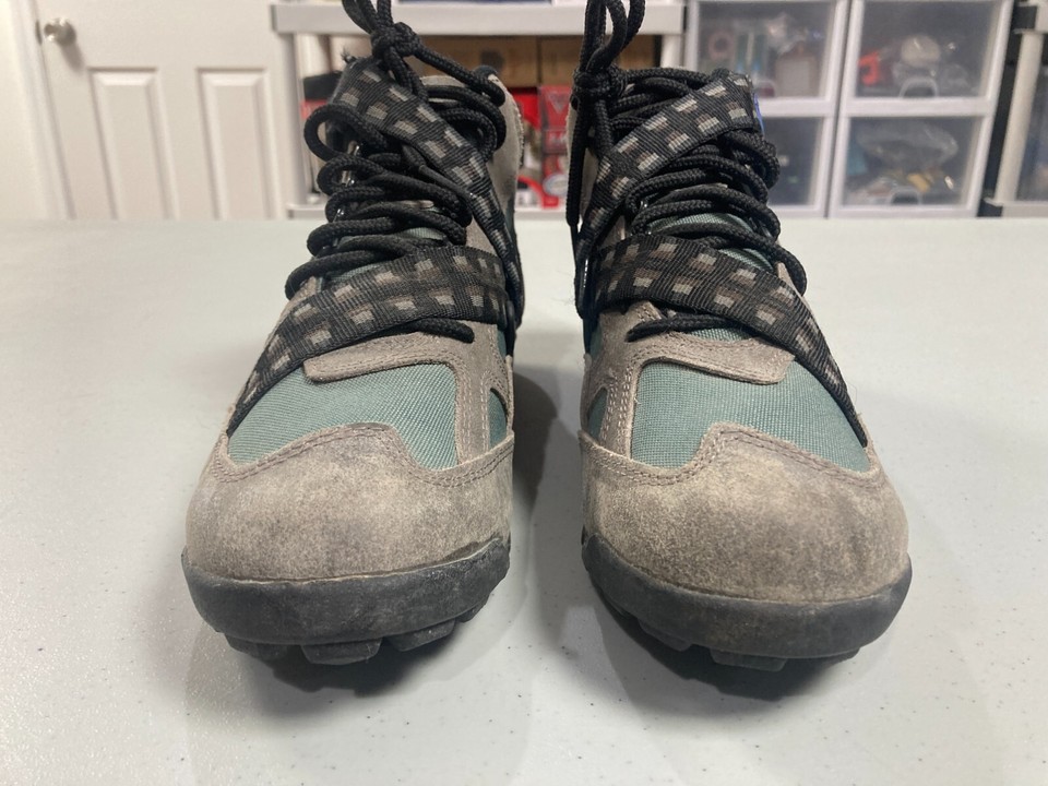 Nike ACG Pooh Bah Men Sz 9 Green Suede Canvas Mountain Bike Biking