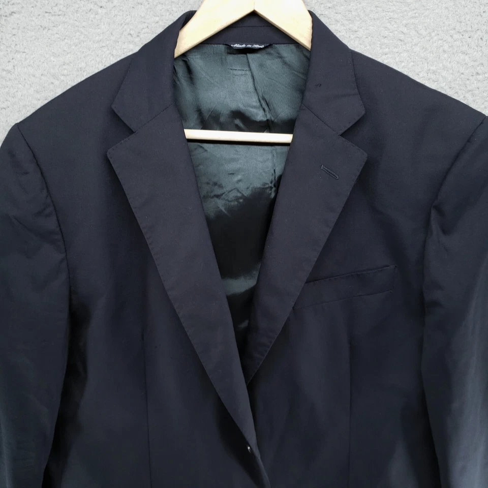 Blazer Abrigo Hombre C'E Luca Azul Marino Super 120s 100% Lana 42R Foto 2 de 4