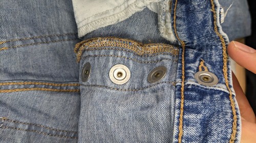 Abercrombie Kids Girls High Rise Jeans Straight 17/18 Light Wash Pull On 30x28 - Picture 9 of 10