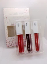 OFRA FRANCESCA TOLOT INFINITE Lip Set Berry Nude Red-Orange 3x 0.28oz/8g NIB