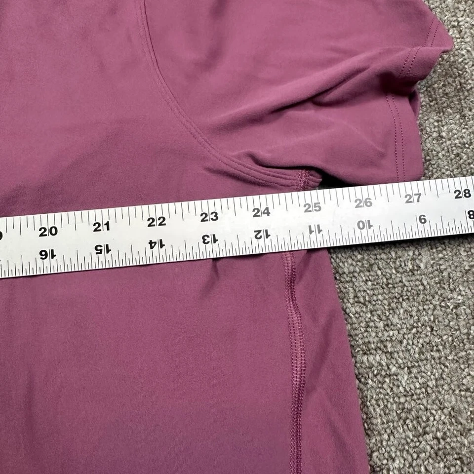 Camiseta Lululemon Back in Action holgada de gran tamaño manga corta rosa malva talla 8 Foto 4 de 4