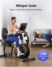 MERACH Exercise Bikes for Home Sit Down Stationary Bicycle with FREE app