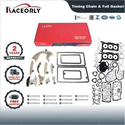 RACEORLY Timing Chain Gasket Set for Audi Q7 VW Touareg CAS 3.0TDI 059109507D