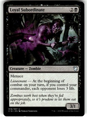 Loyal Subordinate Commander 2018 Regular MTG
