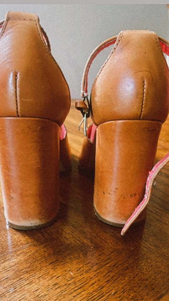 Kelsi Dagger Georgie Luggage Tan Vachetta Slide Heels (7.5) - Image 4 of 4