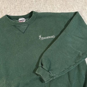 Sweat-shirt Vintage Trustees Of Reservations - Vert Forêt, Taille Small Homme - Deadstock Années 90