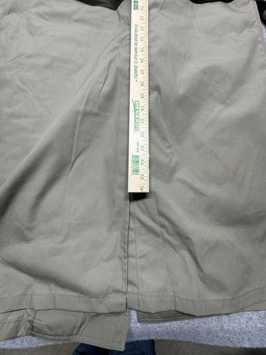 Valor Collection Olive Trench Coat Mens 38R Double Breasted Belted All Weather image 5