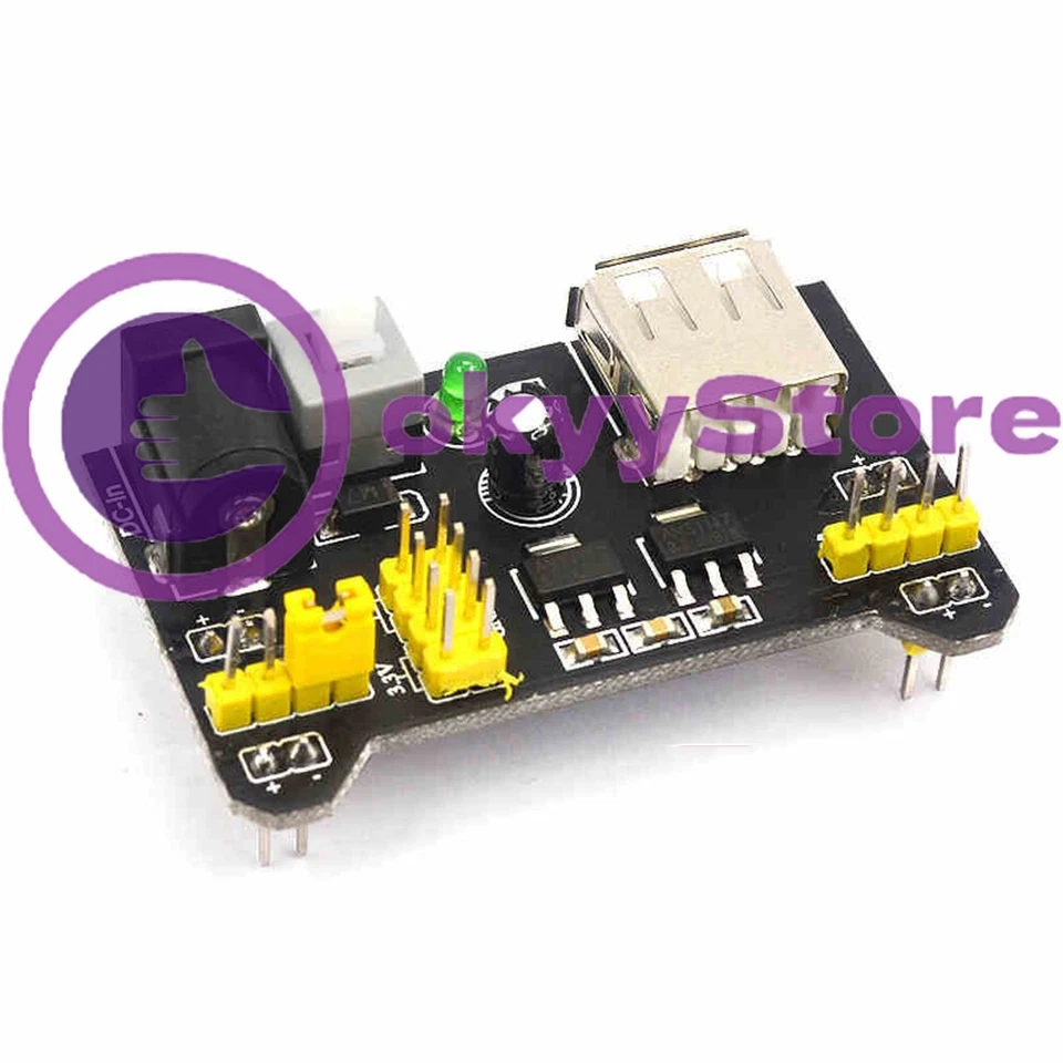 1PCS Board MB102 Breadboard Power Supply Module MB-102 3.3V/5V CA NEW - Bild 1 von 1