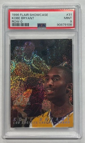 1996-97 Flair Showcase - Kobe Bryant #31 Row 0 (RC) PSA 9