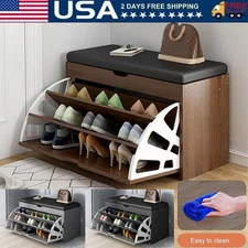 Shoe Bench Shoe Cabinet Dustproof Household Shoe Shelf Waterproof Home Furniture