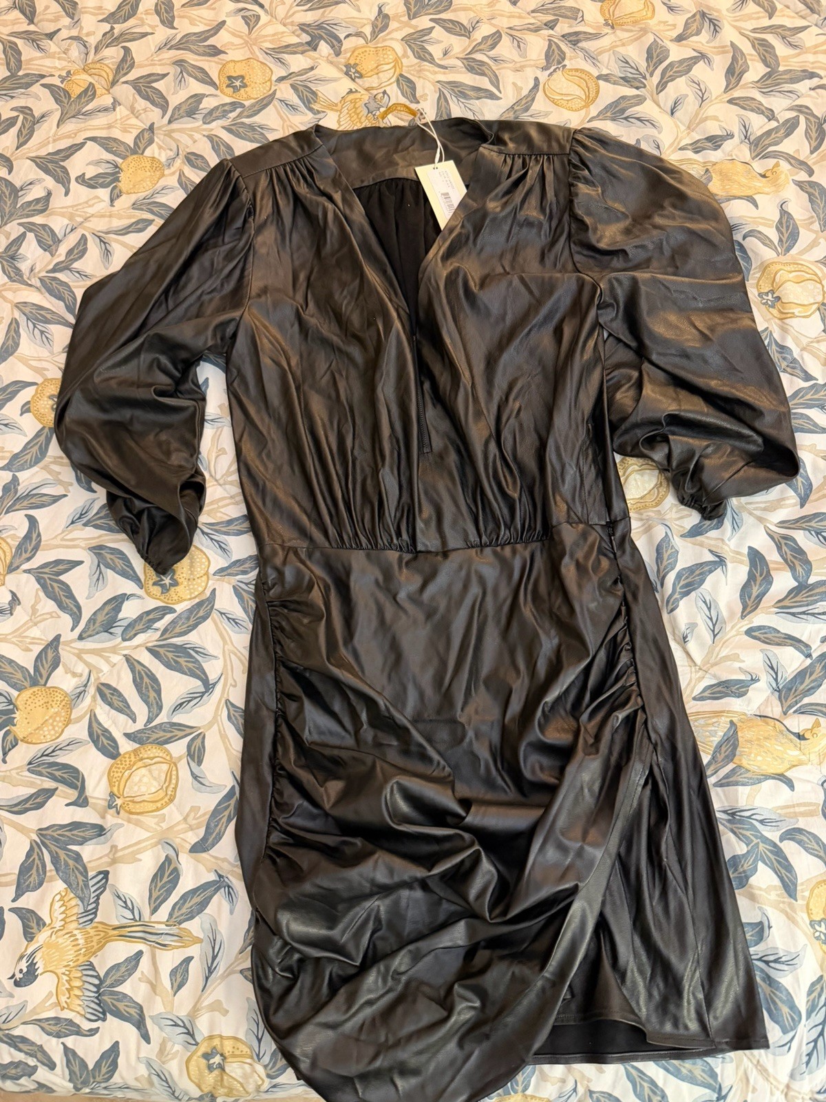 NWT RAMY BROOK Ines Faux Leather Dress thumbnail 3