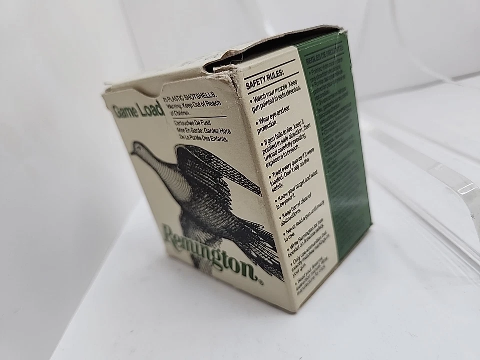 Remington Game Load 20 Gauge Shotgun Shell Empty Box Bobwhite Quail Cabin Decor - Image 4 of 4