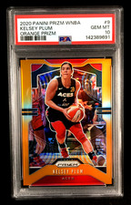 PSA 10 Pop 5 Kelsey Plum 2020 Panini WNBA Prizm ORANGE /65 #9 Las Vegas Aces B